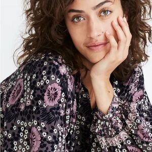 Natalie Martin Purple and White Floral Dress